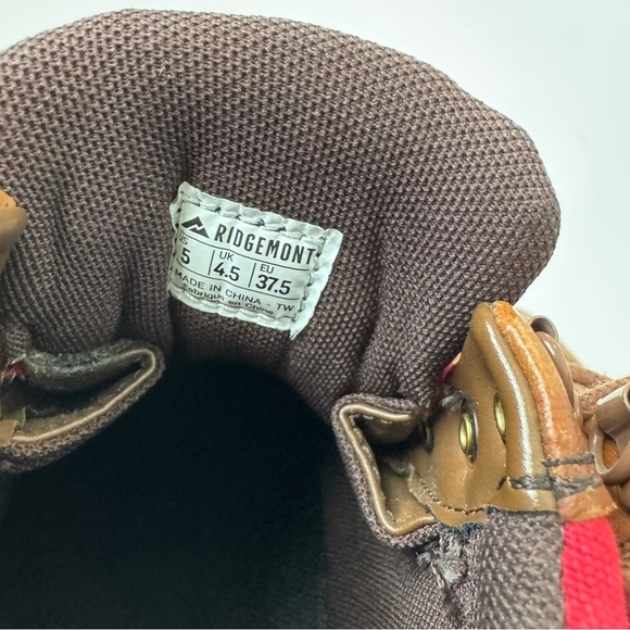 Ridgemont Brown and Red High-Top womens Sneakers size 5 - Picture 9 of 13